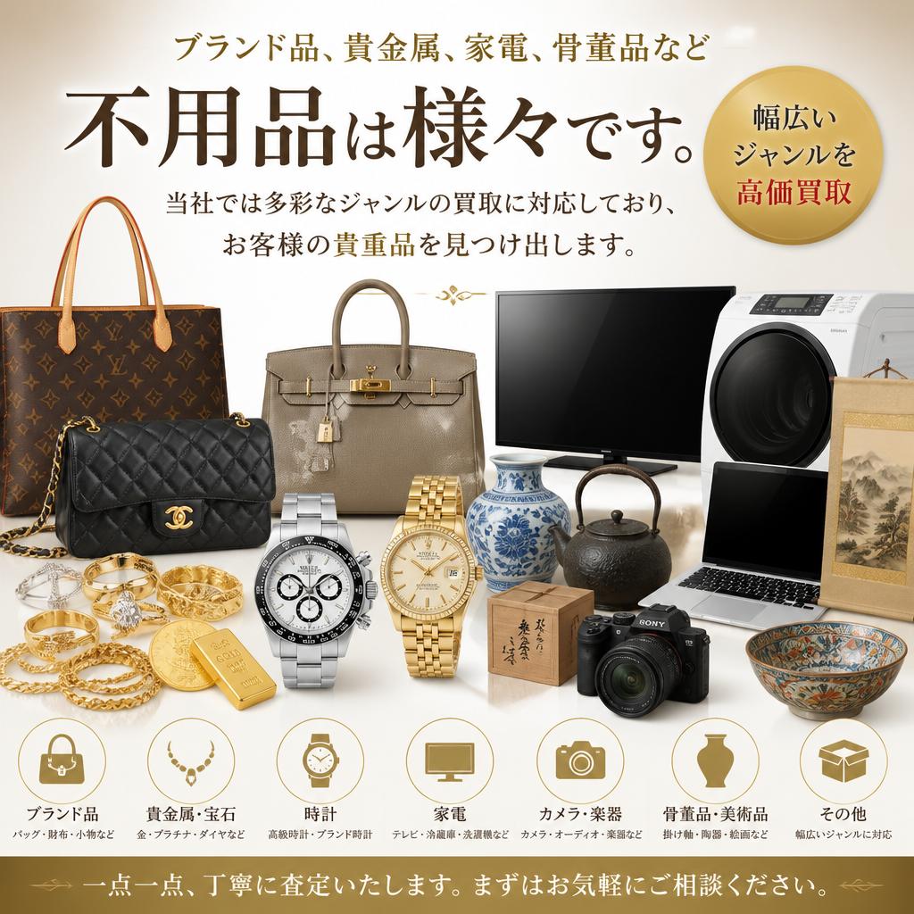 多彩な買取品目